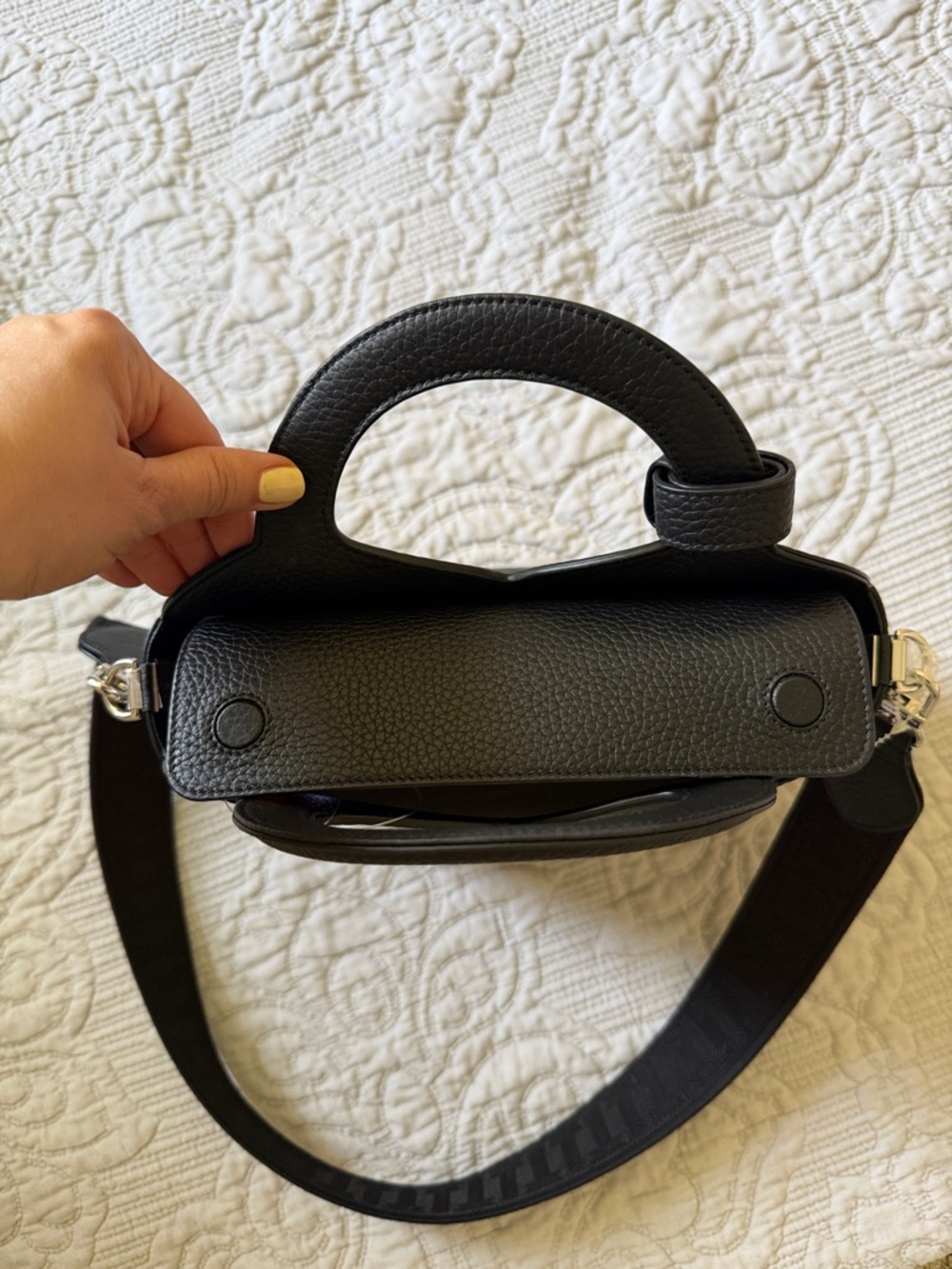 NWT TIFFANY & CO Black Taurillon Leather RTT Return To Tiffany Tote Bag - Picture 8 of 15